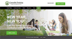 Desktop Screenshot of cannabistraininguniversity.com