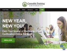 Tablet Screenshot of cannabistraininguniversity.com